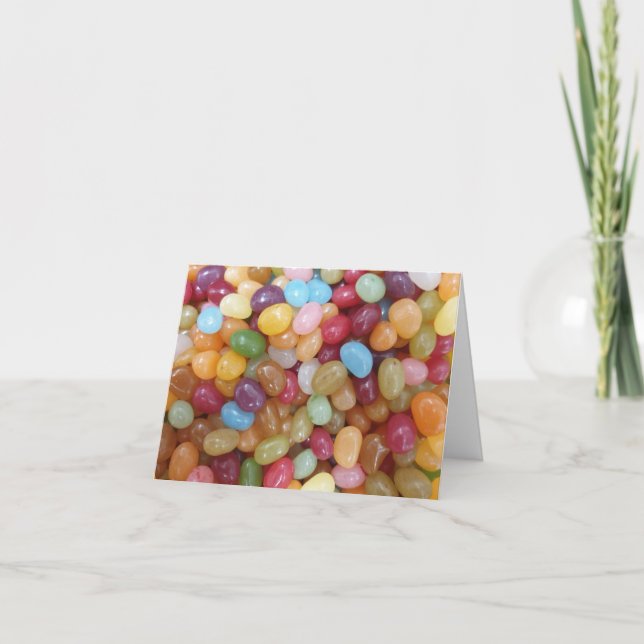 Colourful Jelly Beans Card (Front)