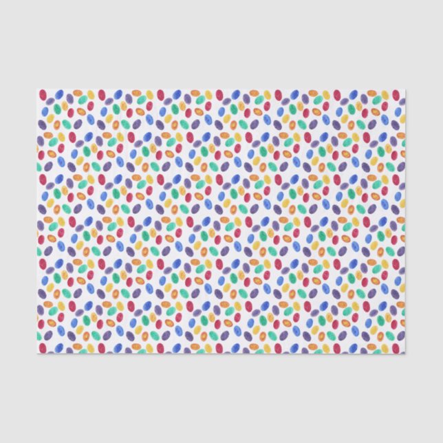Colourful Jelly Beans for Easter Tissue Paper (Front)