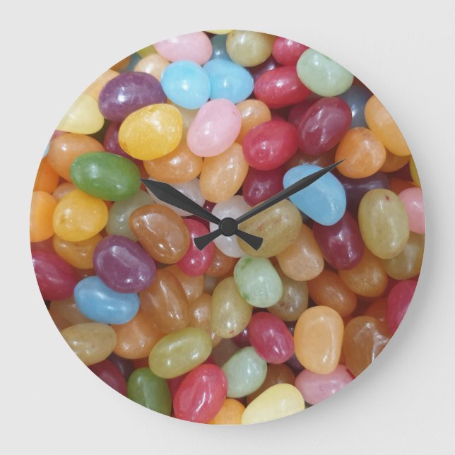 Colourful Jelly Beans Large Clock (Front)