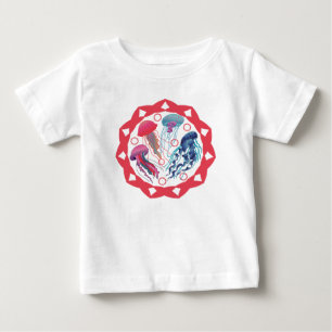 Colourful Jelly fishes Baby T-Shirt