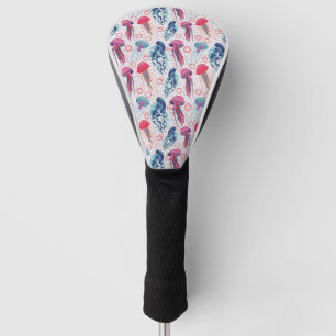 Colourful Jelly fishes Golf Head Cover