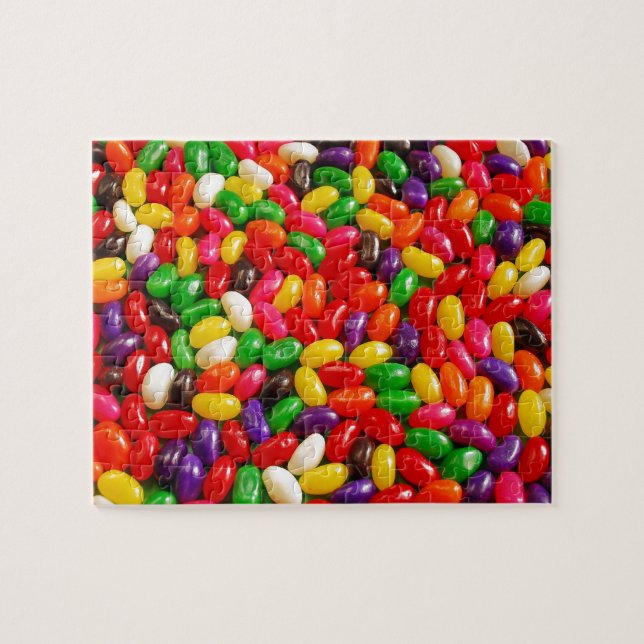 Colourful jellybean candy jigsaw puzzle (Horizontal)