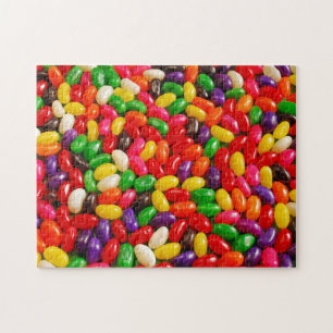 Colourful jellybean candy puzzle