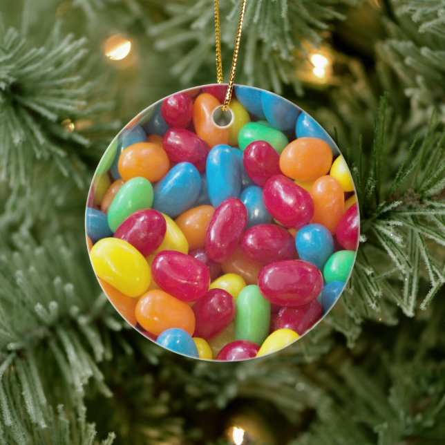 Colourful Jellybeans Ceramic Ornament (Tree)