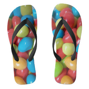 Colourful Jellybeans Pair of Flip Flops
