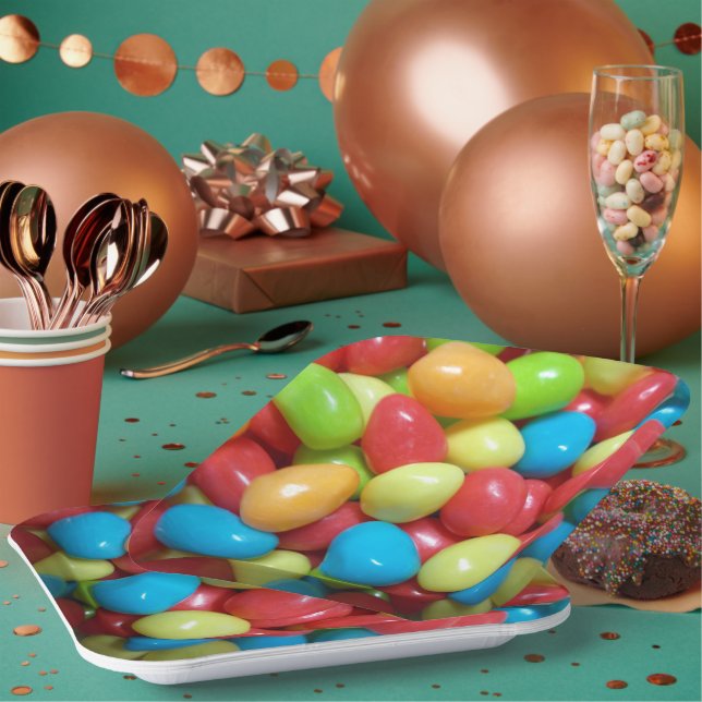 Colourful Jellybeans Paper Plate (Multi)
