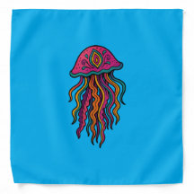 Colourful Jellyfish Bandana – Ocean-Inspired Art