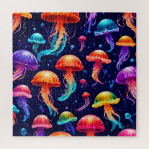 Colourful Jellyfish Jigsaw Puzzle