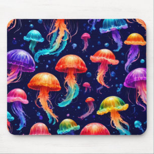 Colourful Jellyfish  Mouse Pad