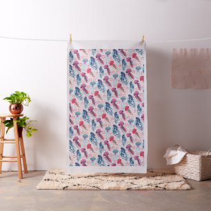 Colourful Jellyfishes Fabric
