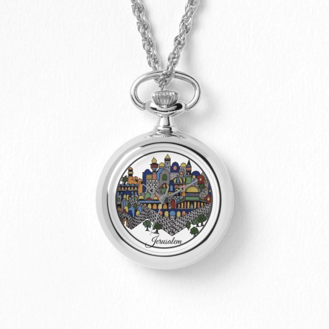 Colourful Jerusalem Ceramic Watch (Front)