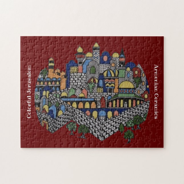 Colourful Jerusalem Jigsaw Puzzle (Horizontal)