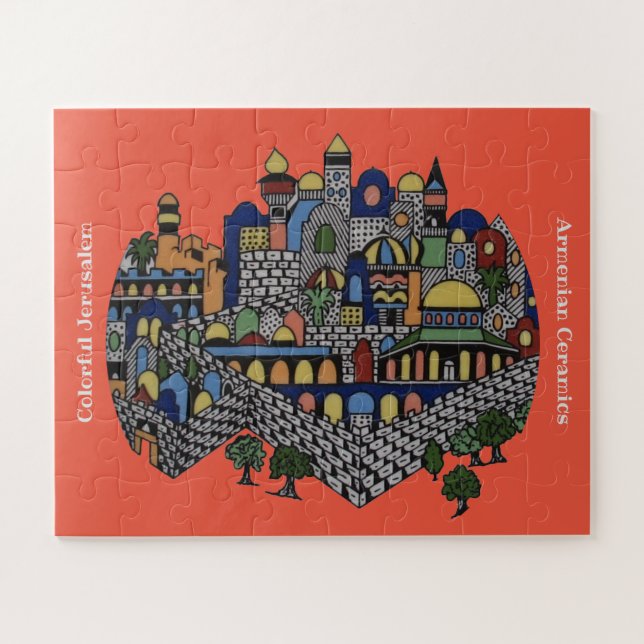 Colourful Jerusalem Jigsaw Puzzle (Horizontal)