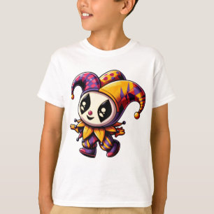 “Colourful Jester Character Illustration” T-Shirt