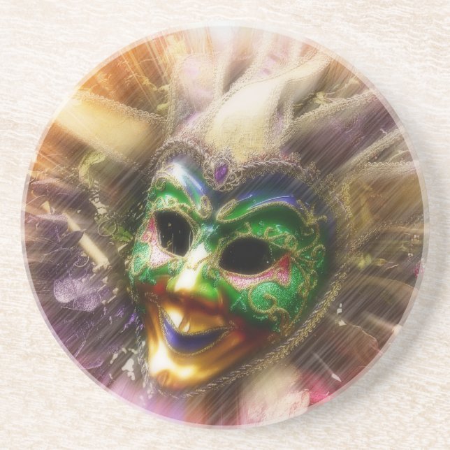 Colourful Jester Coaster (Front)