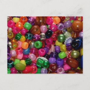 Colourful Jewellery Beads Postcard