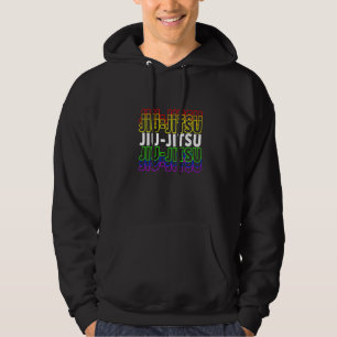Colourful Jiu Jitsu Martial Arts Mma Fighter Japan Hoodie