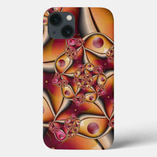Colourful Joy Abstract Red Orange Fantasy Fractal iPhone 13 Case