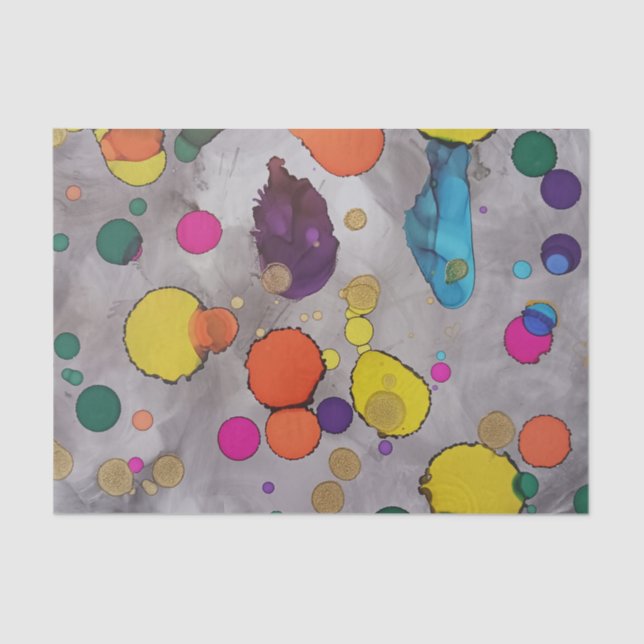 Colourful Joy and Playful Whimsy Tissue Paper (Front)