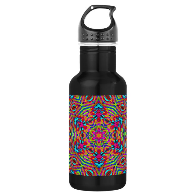 Colourful jumble Mandala 532 Ml Water Bottle (Front)
