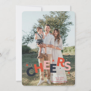 Colourful Jumping Letters Christmas Card