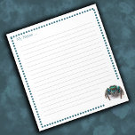 Colourful Jumping Spider Kids Notepad<br><div class="desc">Personalize this cute jumping spider notepad design by adding a name, nickname or slogan. The artwork in this design features a cute jumping spider in blue and green. Girls and Boys of any age will like making notes, doodling or drawing on this notepad. Make up several as gifts for the...</div>
