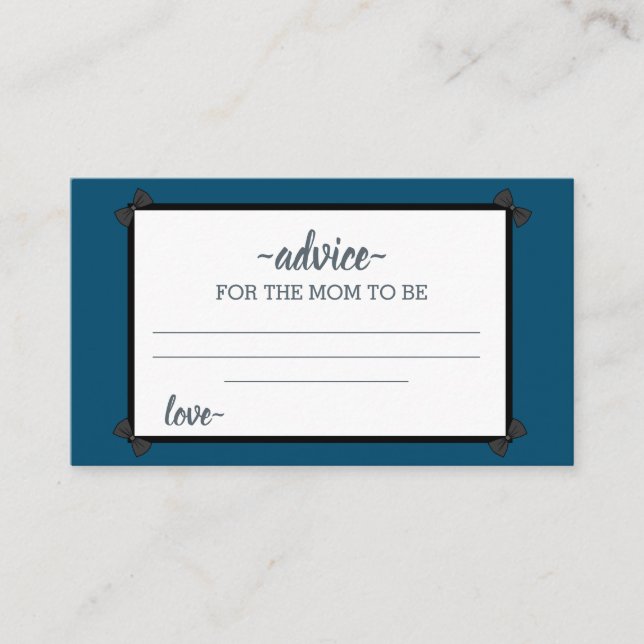 Colourful Jungle Adventure Baby Shower Advice Card (Front)