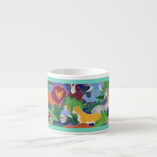 Colourful Jungle Animals Espresso Cup