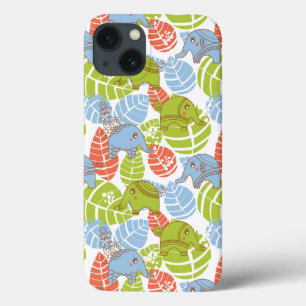 Colourful Jungle Elephants iPhone 13 Case