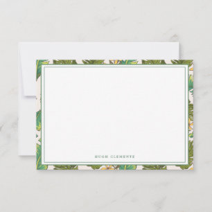 Colourful Jungle Fonds   Flat Note Card