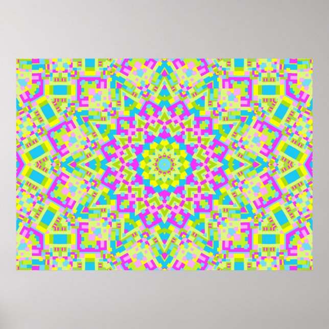 Colourful Kaleidoscope 02 Poster (Front)