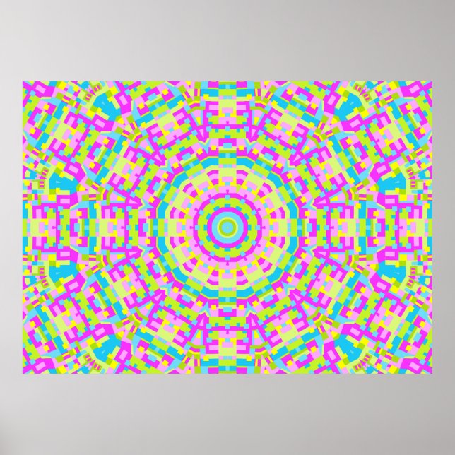 Colourful Kaleidoscope 03 Poster (Front)