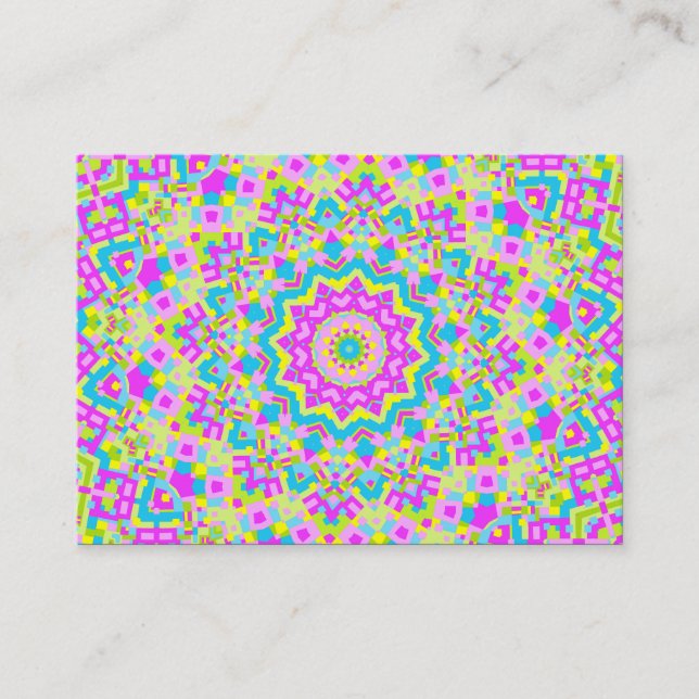 Colourful Kaleidoscope 04 Business Card (Front)