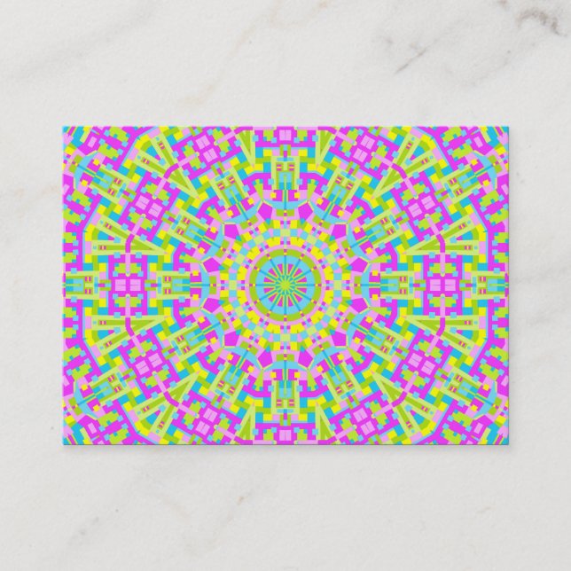 Colourful Kaleidoscope 05 Business Card (Front)