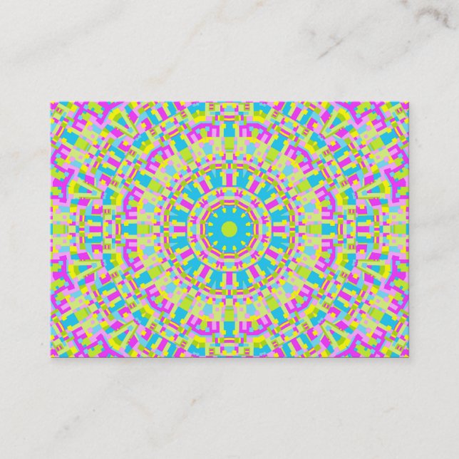Colourful Kaleidoscope 06 Business Card (Front)