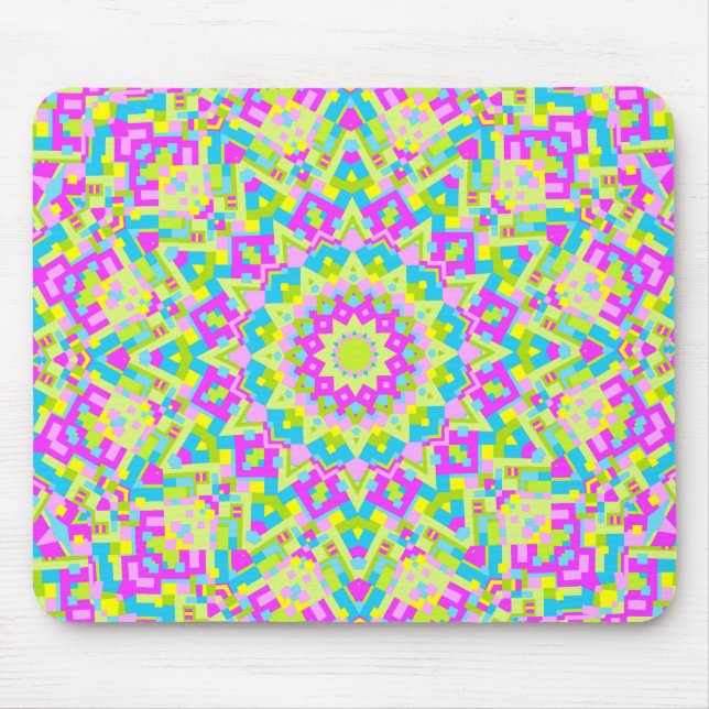 Colourful Kaleidoscope 07 Mouse Pad (Front)