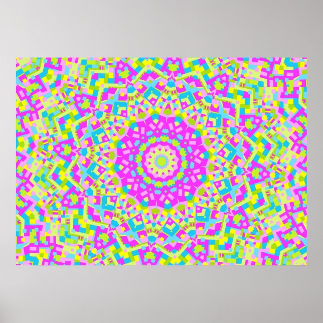 Colourful Kaleidoscope 08 Poster (Front)