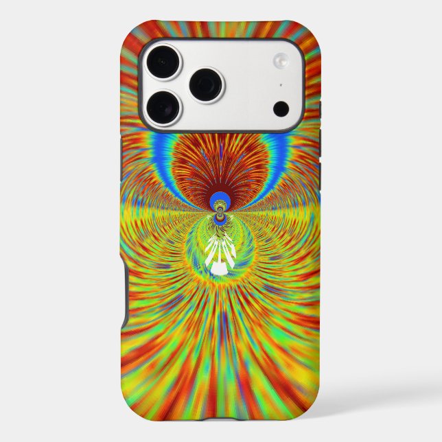 Colourful Kaleidoscope Art Print (Back)