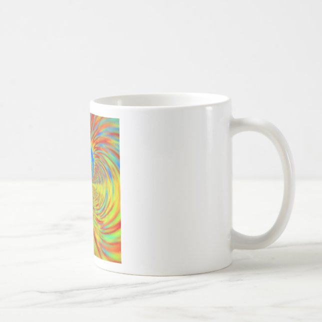 Colourful Kaleidoscope Art Print Coffee Mug (Right)
