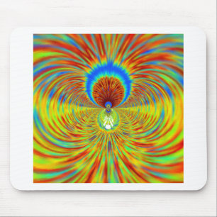 Colourful Kaleidoscope Art Print Mouse Pad
