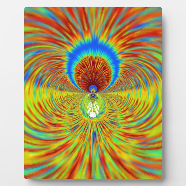Colourful Kaleidoscope Art Print Plaque (Front)