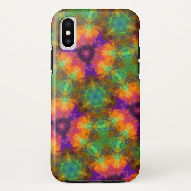 Colourful Kaleidoscope Geometric Pattern Case-Mate iPhone Case (Back)