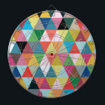 Colourful Kaleidoscope Patterned Dartboard<br><div class="desc">Channel your inner child with this Colourful Geometric Kaleidoscope Patterned Dartboard! The design is reminiscent of looking at a box of crayons--the big kind with the sharpener in the back! It's like a dream come true because there's not a broken tip in the bunch! This design contains a kaleidoscope of...</div>