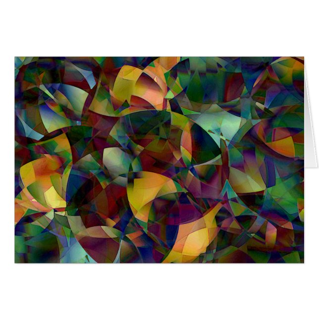 Colourful, Kaleidoscopic Abstract Art (Front Horizontal)