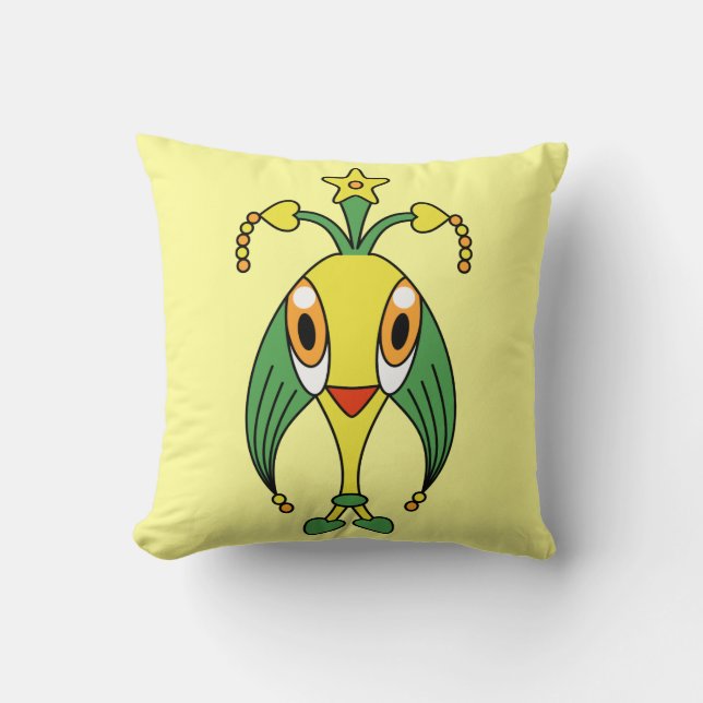 Colourful kawaii cute cartoon character pillows (Front)