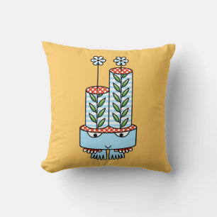 Colourful kawaii cute cartoon character pillows
