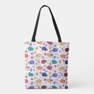 Colourful Kawaii Fish Tote Bag – Adorable Ocean