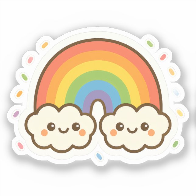 Colourful Kawaii Rainbow Pride (Front)