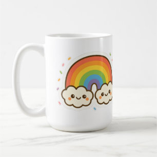Colourful Kawaii Rainbow Pride Coffee Mug