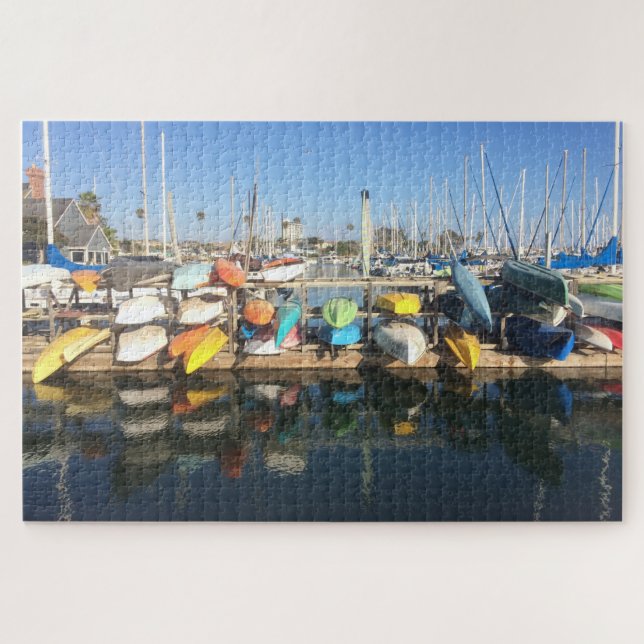 Colourful Kayaks Puzzle (Horizontal)